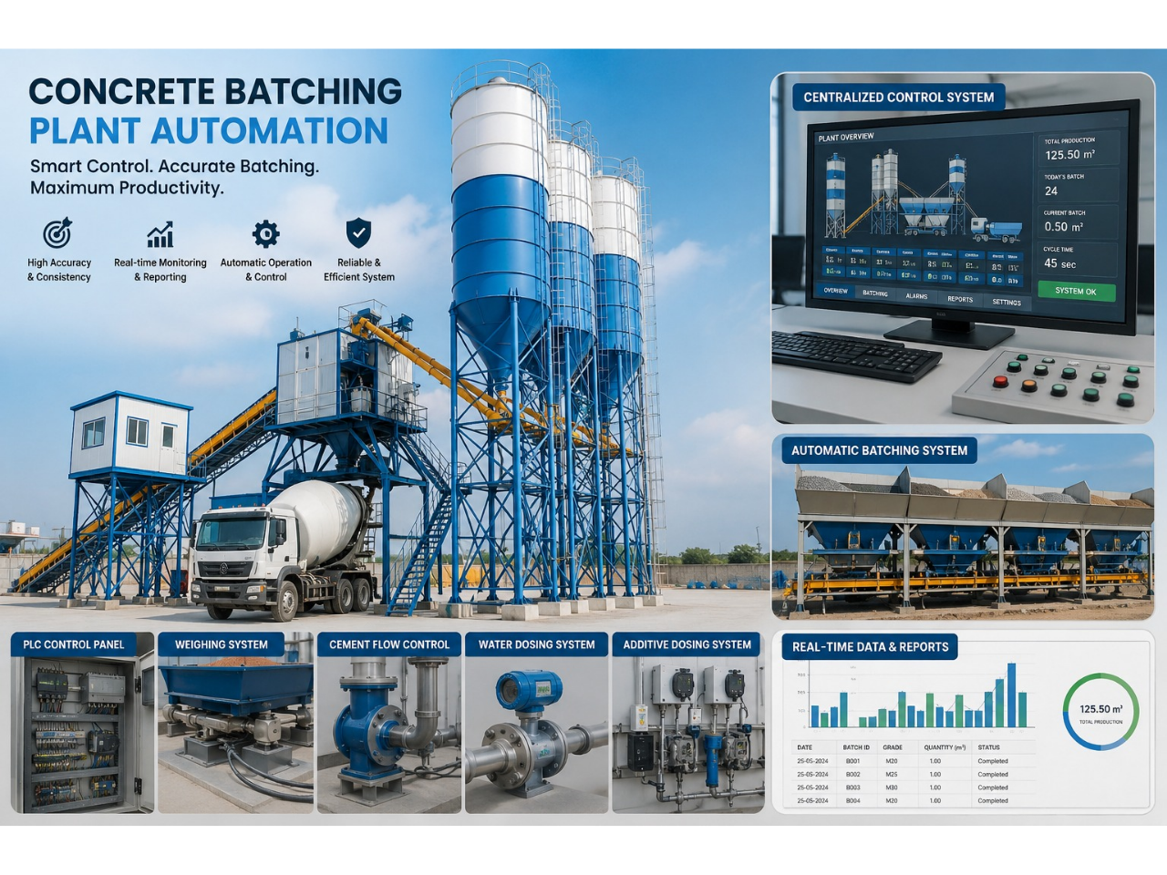 Concrete batching plant automation system placeholder